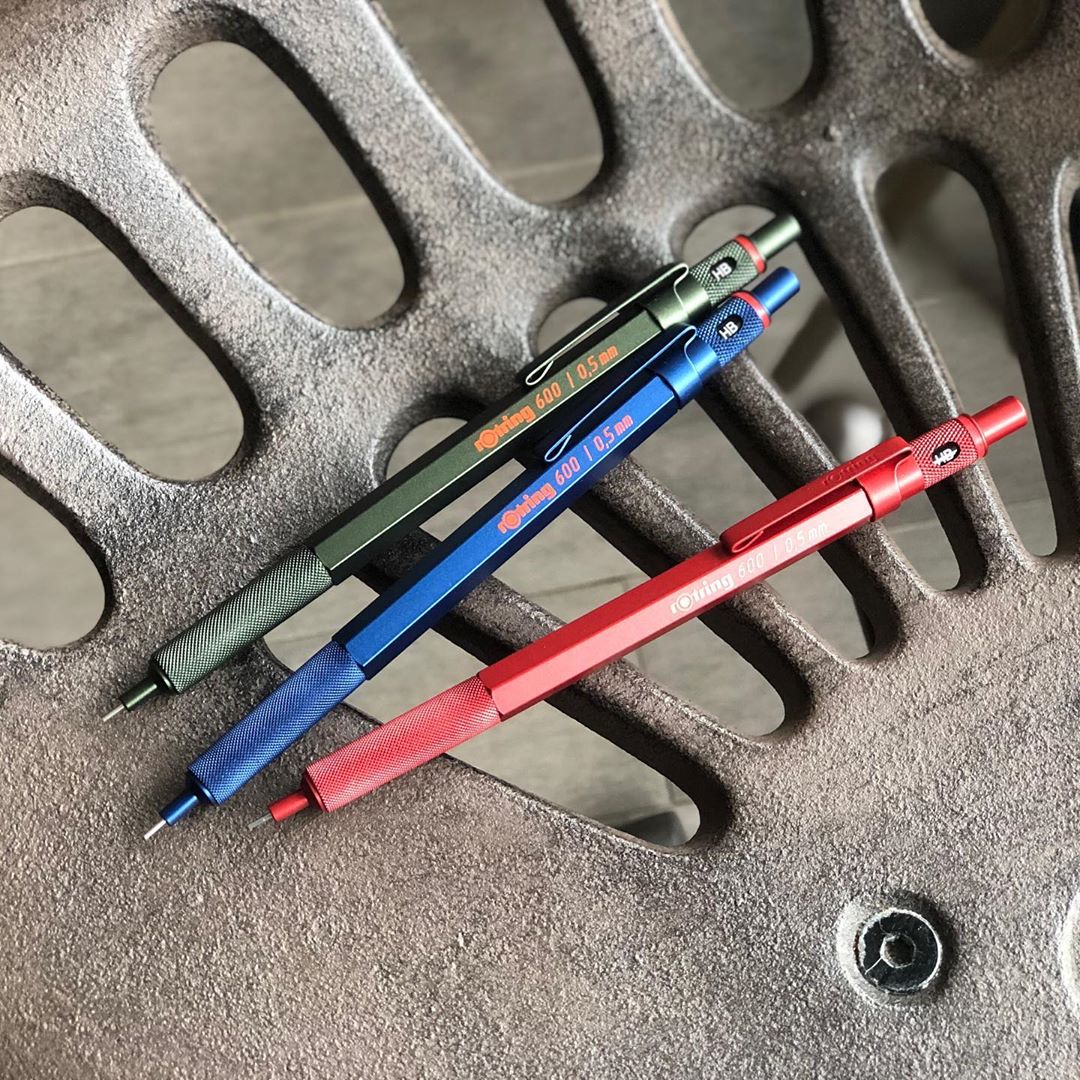 rOtring 600 Mechanical Pencil and Ballpoint Pen in new colors