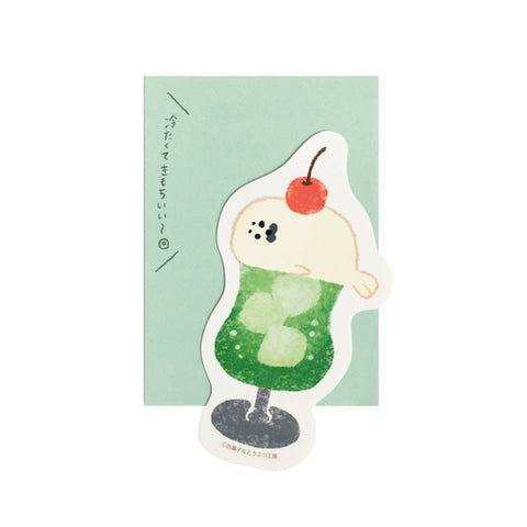 Furukawa Paper Water Resistant Sticker - Sweets Animal Workshop - Cream Soda