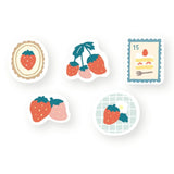 Furukawa Paper Flake Stickers - Fluffy Strawberry