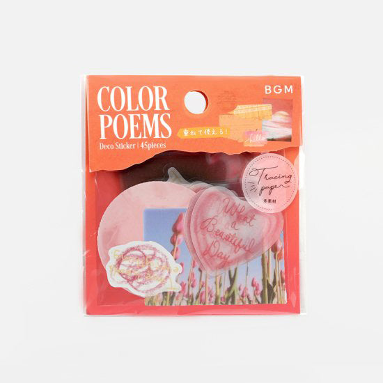 BGM Deco Sticker - Color Poems - Orange