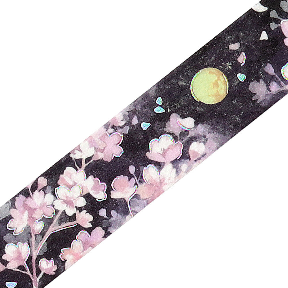 BGM Washi Tape - Foil Stamping - Cherry Blossom - Tsukimi Sakura - Limited Edition