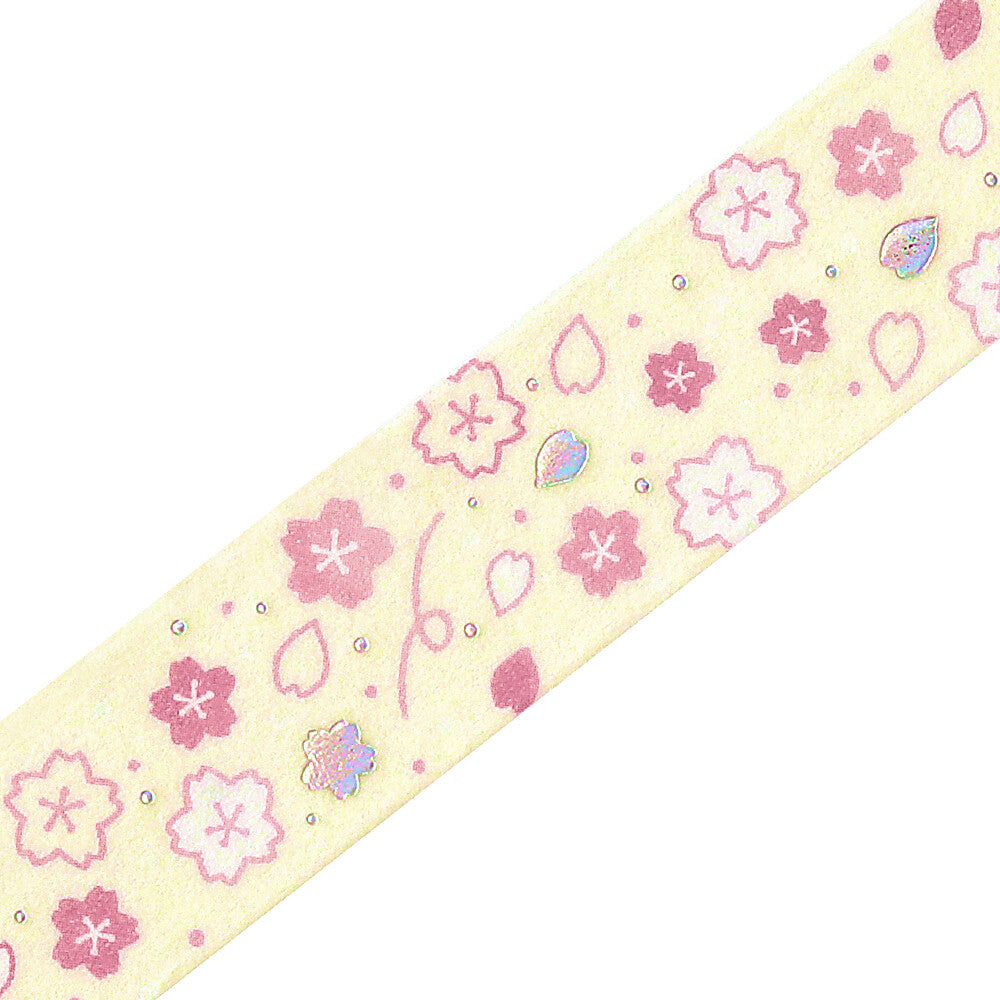 BGM Washi Tape - Foil Stamping - Cherry Blossom - Cherry Blossom Dancing - Limited Edition