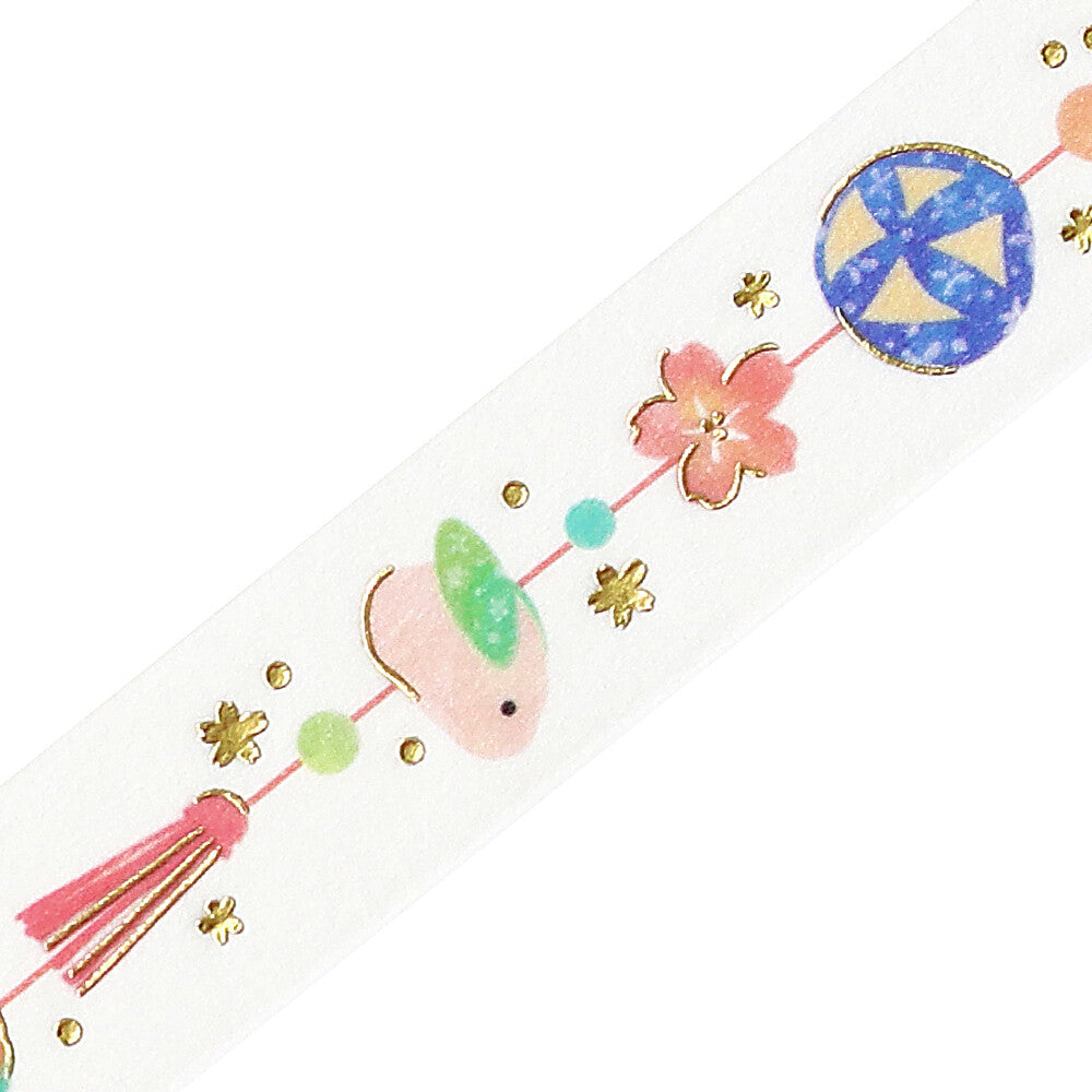 BGM Washi Tape - Foil Stamping - Cherry Blossom - Hanging Decoration - Limited Edition