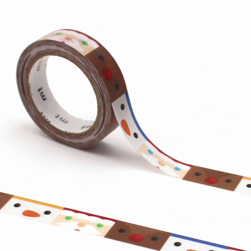 mt Washi Tape - Merry Christmas - Face Graphic