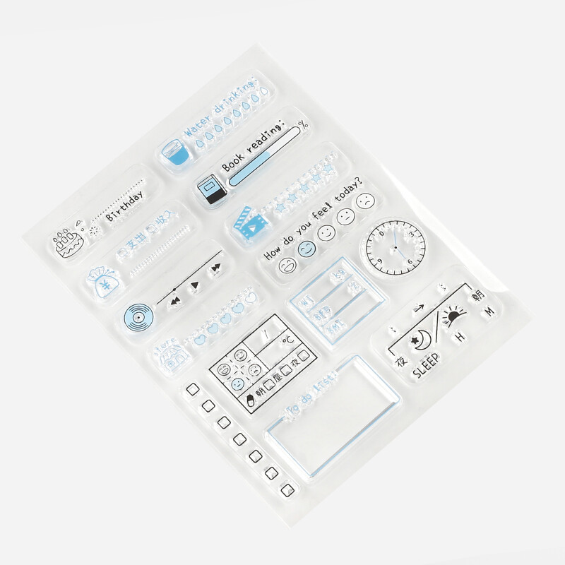 BGM Clear Stamp - Record - Life