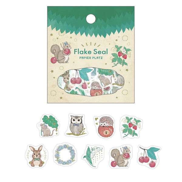 Papier Platz - Milina Flake Stickers - Love Forest