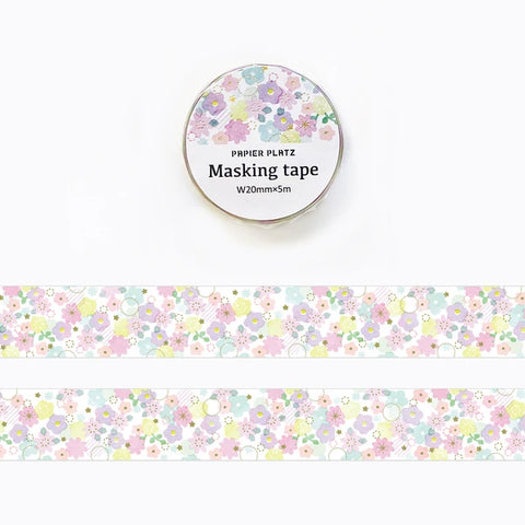 Papier Platz PAPIER GRAPHICS - Flower Shower Masking Tape