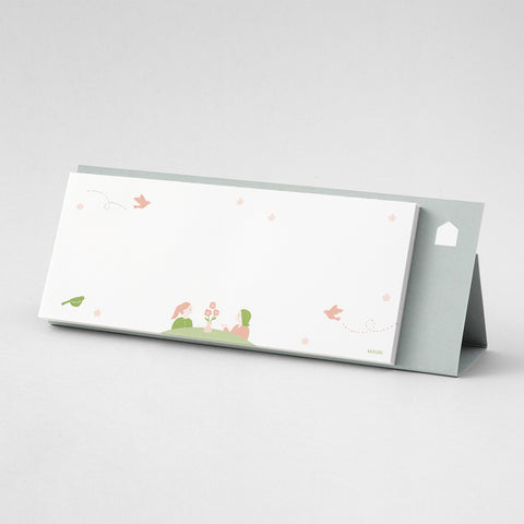 Midori Stand Memo Pad - Horizontal Type - Message