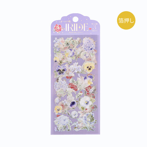 BGM - Foil Stamping Iride Sticker Sheets - Blooming