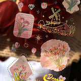 BGM - Foil Stamping Iride Sticker Sheets - Language of Flowers