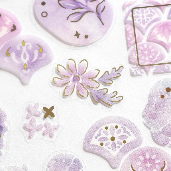 NB - Large Transparent Sticker Sheet - Palette - Lilac