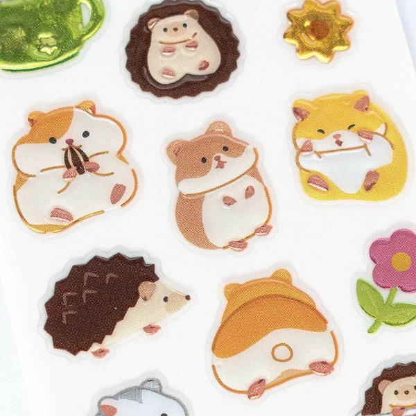 NB - Bijou Sticker Sheet - Hamster and Hedgehog