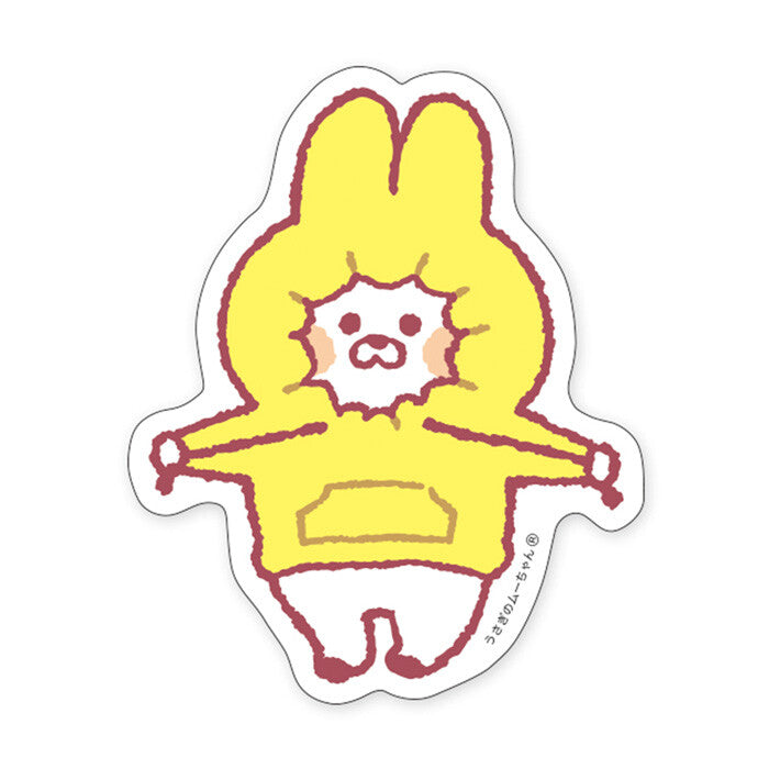 Mind Wave Sticker - Rabbit Moo-chan - Open Arms