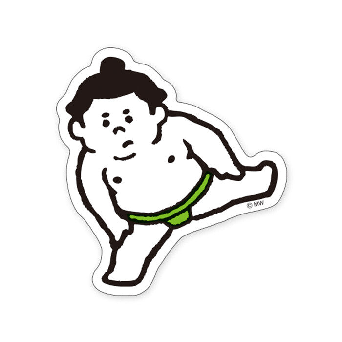 Mind Wave Sticker - Sumo Wrestlers - Shiko