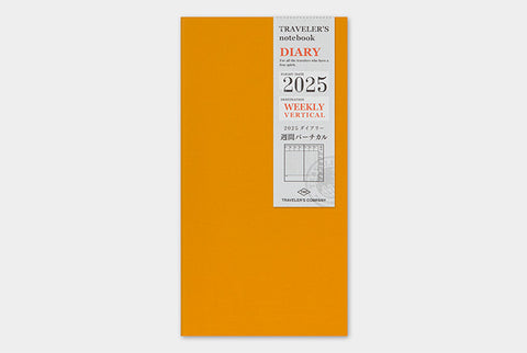 TRAVELER'S Notebook Regular Size 2025 Weekly Vertical (Pre-order Starts 10/1, Ships 10/16)