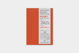 TRAVELER'S Notebook Passport Size 2025 Monthly (Pre-order Starts 10/1, Ships 10/16)