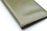 Raymay Davinci Olive Leather Slim Organizer - Bible Size - 8mm