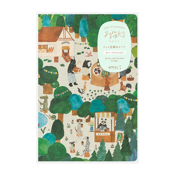 Yuru Log Notebook - Forest Animals - B6