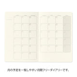 Yuru Log Notebook - Monthly Free Diary - B6