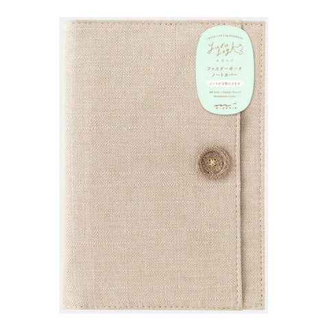 Yuru Log Notebook Cover - Cloth Beige - B6