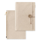 Yuru Log Notebook Cover - Cloth Beige - B6