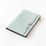 Yuru Log Notebook Cover - Cloth Light Blue - B6