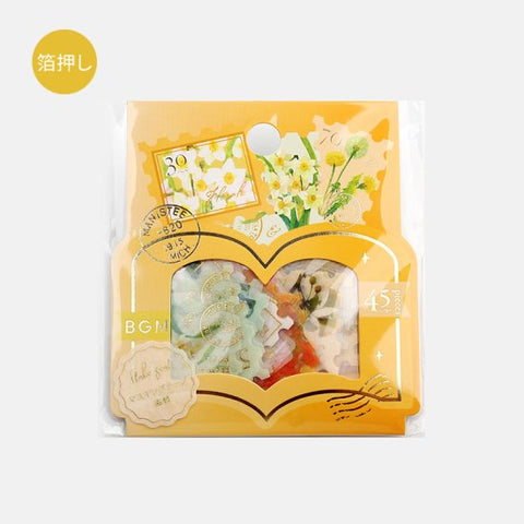 BGM Deco Sticker - Post Office - Botanical Illustration - Yellow