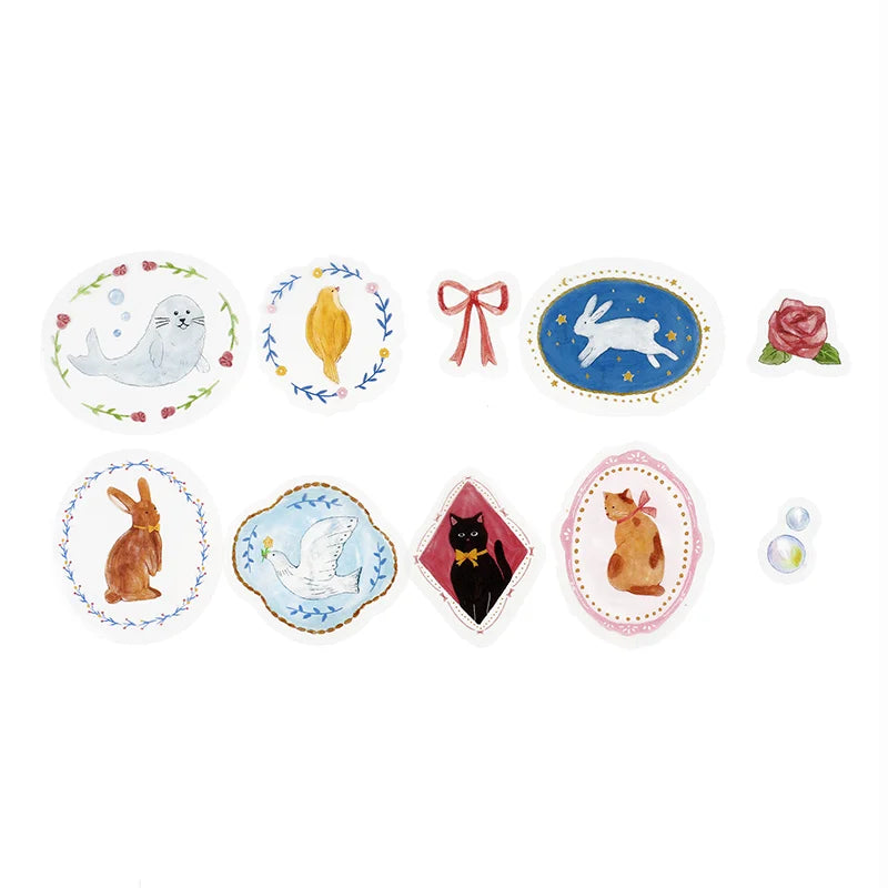 BGM Flake Sticker - Maiden Brooch - Animal