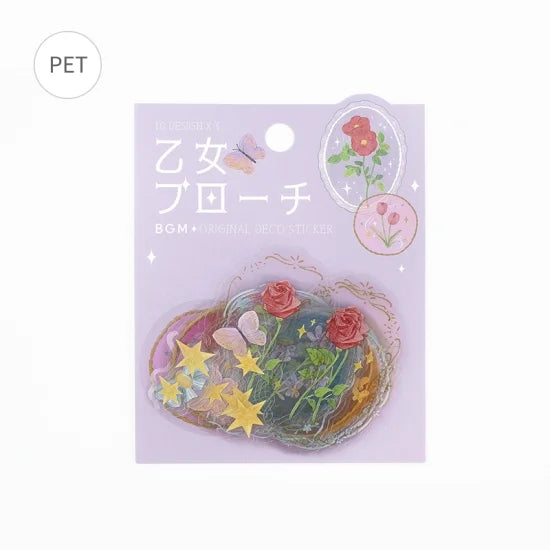 BGM Flake Sticker - Maiden Brooch - Flower