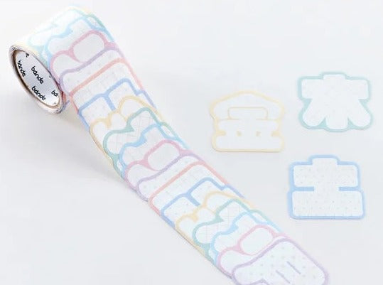 Bande - Writeable Roll Sticker - Japanese Weekdays