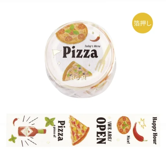 BGM Washi Tape - Today's Menu - Pizza