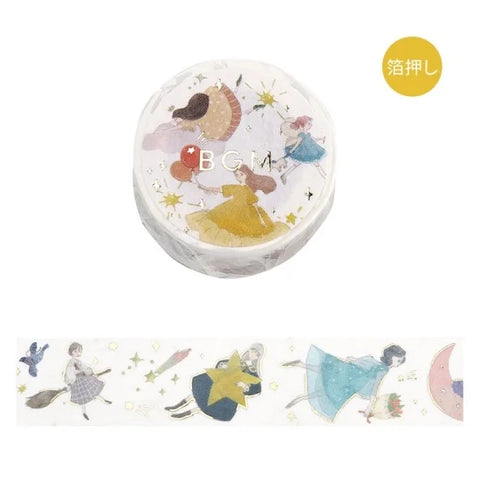 BGM Washi Tape - Foil Stamping Life - Flying Girl