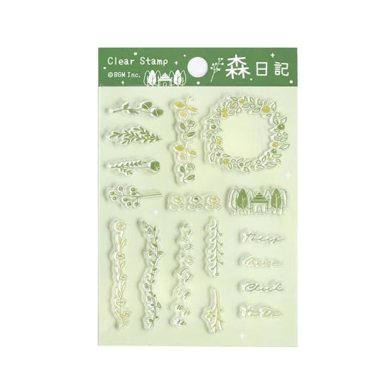 BGM Clear Stamp - Diary - Forest Diary