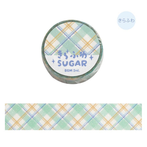 BGM Washi Tape - Sparkling Sugar - Mint Latte