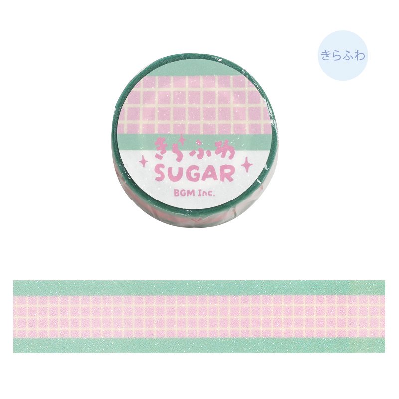 BGM Washi Tape - Sparkling Sugar - Strawberry Soda