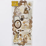 Q-Lia Elle Noire Sticker Sheet - Brown