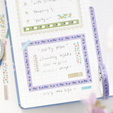 BGM Slim Washi Tape - Foil Stamping Life - 5mm - Blueberry