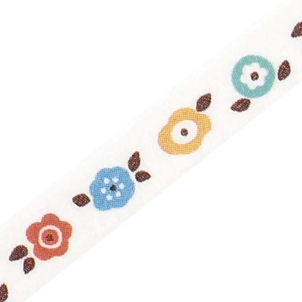 BGM Slim Washi Tape - 5mm - Warm Flowers