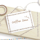 BGM Slim Washi Tape - 5mm - Coffee Time