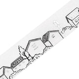 BGM Washi Tape - Foil Stamping Life - Monotone Cityscape