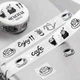 BGM Washi Tape - Foil Stamping Life - Monotone Cafe