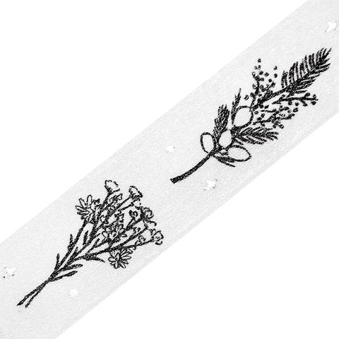 BGM Washi Tape - Foil Stamping Life - Monotone Flower