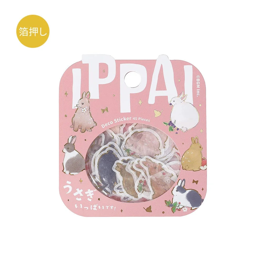 BGM Flake Sticker - IPPAI - Full of Rabbits