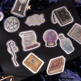 BGM Flake Sticker - Foil Stamping - Fantasy Shopping District - Magical Antique Bookstore