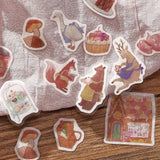 BGM Flake Sticker - Foil Stamping - Fantasy Shopping District - Western-style Pastry Cafe