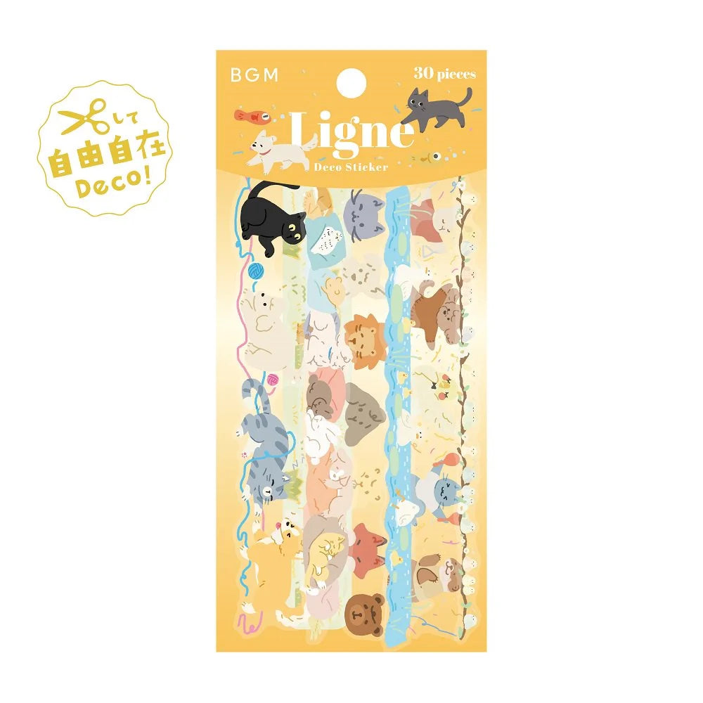 BGM Deco Ligne Sticker - Animal Friends