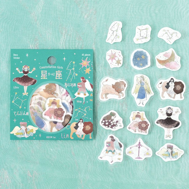 BGM Flake Sticker - Foil Stamping - Hoshiyomi - Leo, Virgo, and Libra