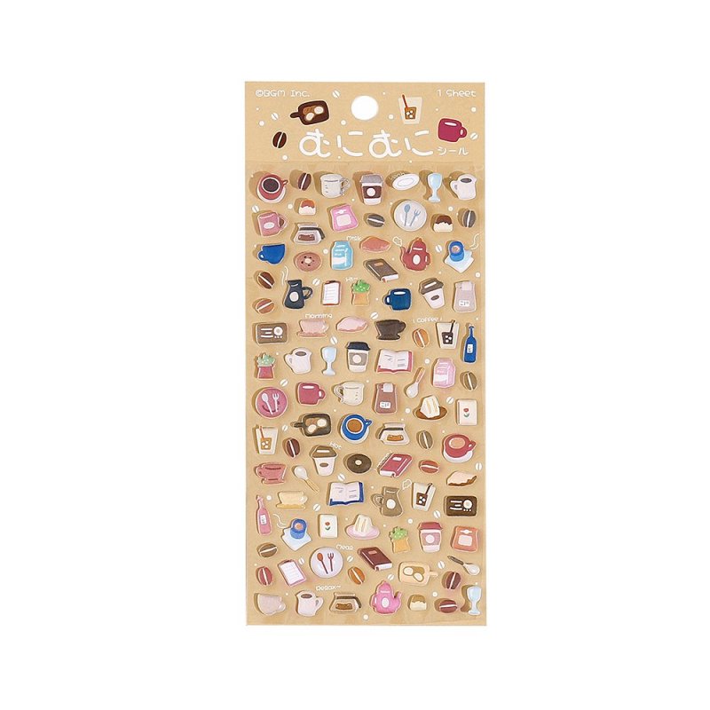 BGM Squishy Mini Sticker Sheets - Cafe