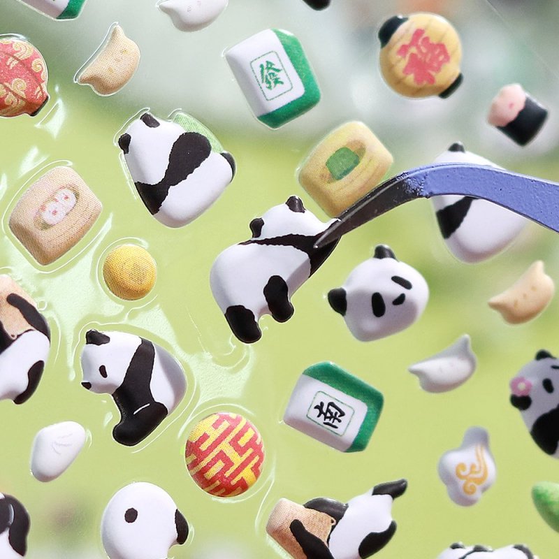 BGM Squishy Mini Sticker Sheets - Panda