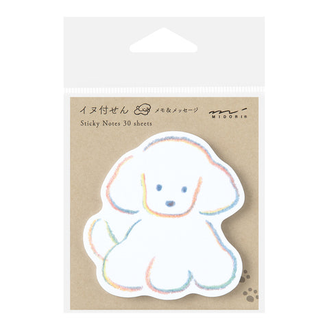 Midori Die-Cut Sticky Notes - Dog